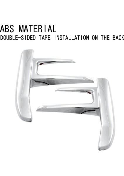 Toyota Için 2 Adet Arka Sis Lambası Çerçevesi Çizilmez Plaka Gümüş Abs (Yurt Dışından) fırsatları