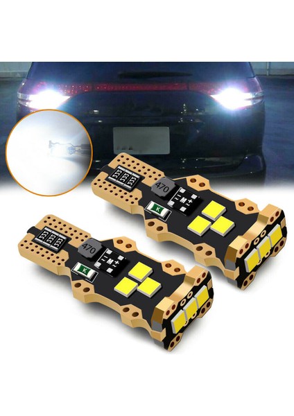 2x 921 912 W16W 904 906 916 T15 LED Ters Yedekleme Ampulü (Yurt Dışından) modelleri