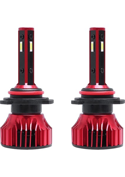 9005 Araba Ampulleri 4 Taraflı Otomatik LED Far 6500K Soğuk Beyaz (Yurt Dışından)