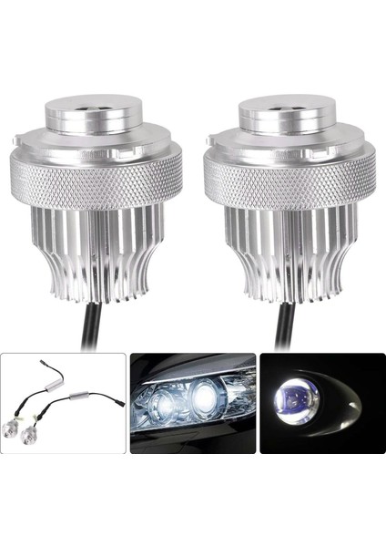 Çift 20W LED Melek Gözler Işık Halkası Ampul-Bmw 5-Serisi E60 Için (Yurt Dışından) indirimleri