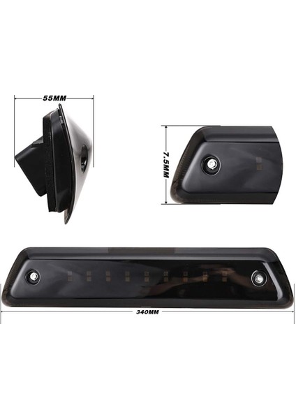 Ford 3rd Su Geçirmez Ters LED Ampuller Siyah Muhafazalı Şeffaf Lensli (Yurt Dışından) modelleri