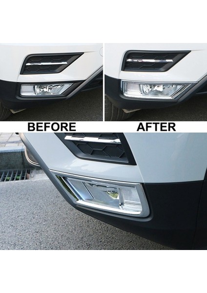 Tiguan Için Mk2 2016 2017 2018 Ön Izgara Sis Lambaları Trim Çıkartmalar (Yurt Dışından) fiyatları