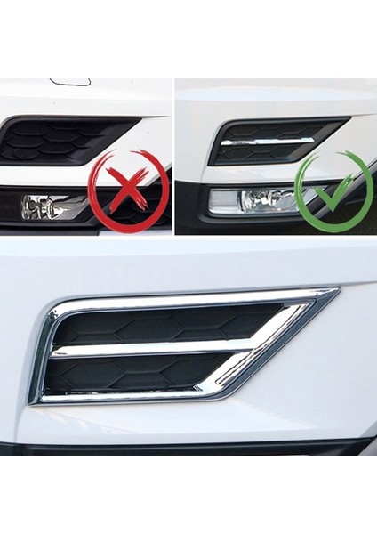 Tiguan Için Mk2 2016 2017 2018 Ön Izgara Sis Lambaları Trim Çıkartmalar (Yurt Dışından) modelleri