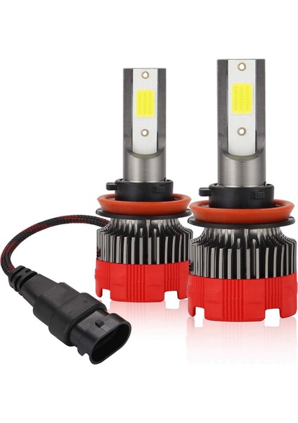 H11 LED Far Ampulleri 6000K H8 Hı/kısa Huzme 55W 8000 Lümen Kiti (Yurt Dışından)