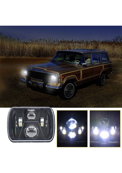 Wrangler Truck Offroad 6000K Için 300W 30000LM 7 Inç H4 LED Far (Yurt Dışından) fiyatları