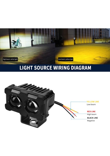 Adet Motosiklet LED Far Işık Spot Yarışçı Işık Yardımcı Spot Lamba Off-Road Motosikletler, Atv, Suv (Yurt Dışından) fırsatları