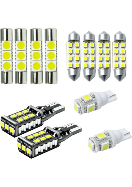 Chevy Silverado 1500 2007-2013 Için 12X Beyaz LED Dome Harita Işıkları Kiti (Yurt Dışından)