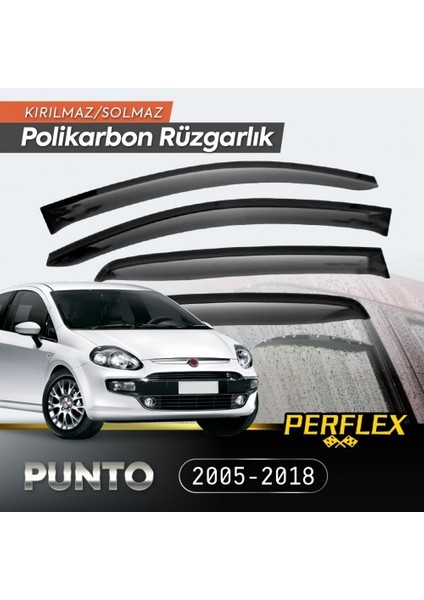 Fiat Punto Grande 2005-2018 Cam Rüzgarlığı V2 Mugen