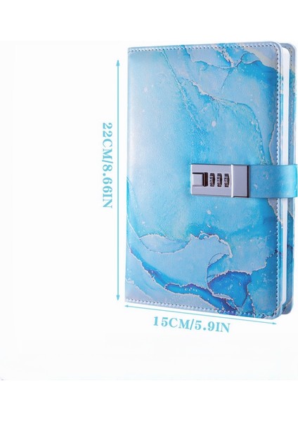 Pu Deri-A5 Şifre Kitabı-Kilitli-Defter-Öğrenci-Yaratıcı Günlüğü (Yurt Dışından)