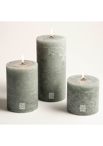 Deurne Parafın Mum 9X9X13 cm Turkuaz fırsatları