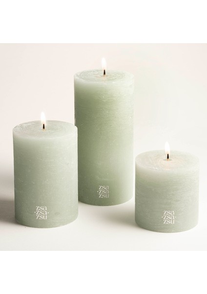 Deurne Parafın Mum 9X9X9 cm Aqua fırsatları