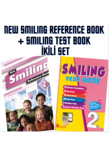 (Sınıf: 2) Smiling Test Book / New Smiling Reference Book (2'Li Set) / 5 Li Hikaye Seti