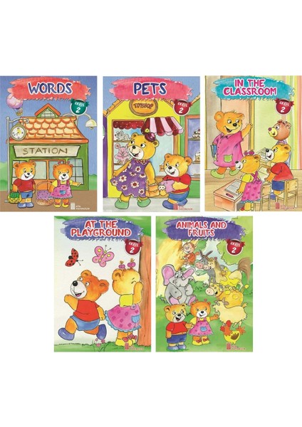 (Sınıf: 2) Smiling Test Book / New Smiling Reference Book (2'Li Set) / 5 Li Hikaye Seti