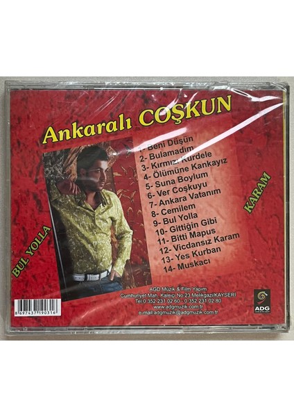 Ankaralı Coşkun - Bul Yolla Karam CD