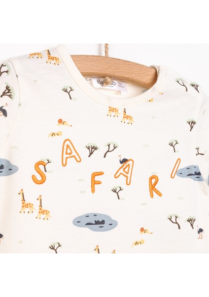 Yenidoğan Safari Tshirt-Şort 2li Takım Erkek Bebek modelleri