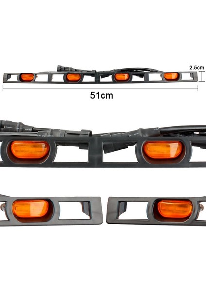 Toyota Tacoma Için 4 Parçalı Ön Tampon Izgarası LED Amber Işık (Yurt Dışından) fiyatları