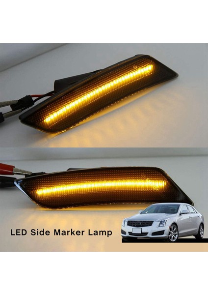 Araba Ön Yan Işaretleyiciler, Cadillac Ats Cts Cts-V 2015-2019 Için, Siyah (Yurt Dışından) modelleri