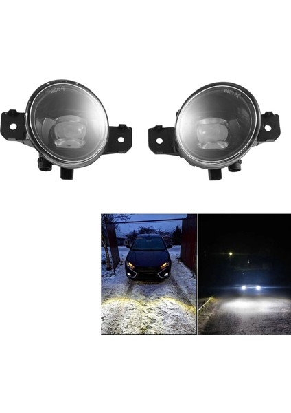 Nissan Qashqai Için 1 Çift 30W 8000LM Araba Ön Tampon LED Sis Farları (Yurt Dışından) indirimleri