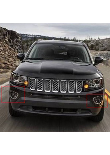 2014-2017 Jeep Pusula Ön Sol Sağ Yan Sis Farı Için 1 Çift (Yurt Dışından) modelleri