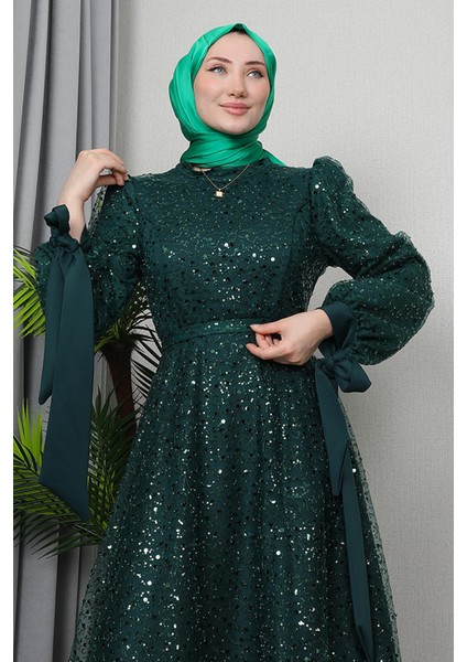 Betül Tesettür Abiye Bordo indirimleri