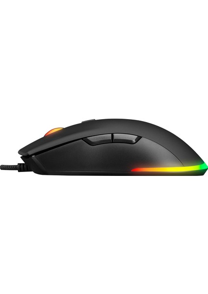SGM-L1 LUMOS Siyah 6400dpi RGB Ledli Makrolu Gaming Oyuncu Mouse