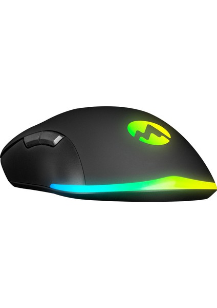 SGM-L1 LUMOS Siyah 6400dpi RGB Ledli Makrolu Gaming Oyuncu Mouse