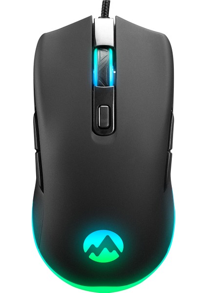 SGM-L1 LUMOS Siyah 6400dpi RGB Ledli Makrolu Gaming Oyuncu Mouse