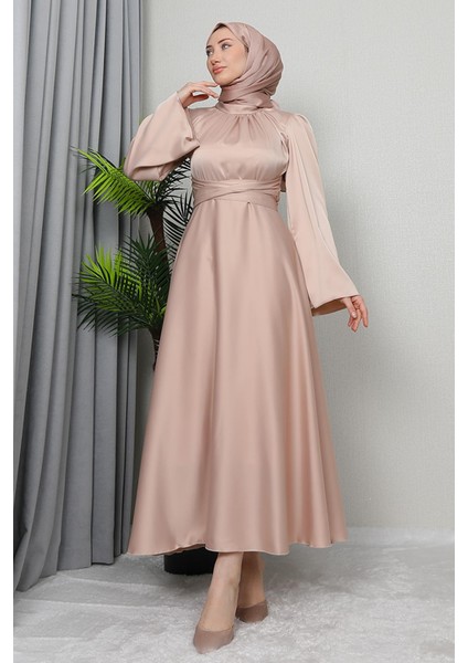 Nazlı Tesettür Elbise Mint