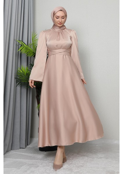 Nazlı Tesettür Elbise Mint