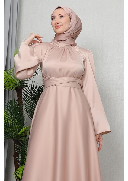 Nazlı Tesettür Elbise Mint