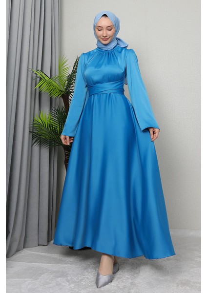 Nazlı Tesettür Elbise Mint