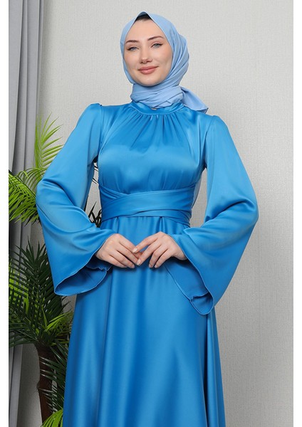 Nazlı Tesettür Elbise Mint