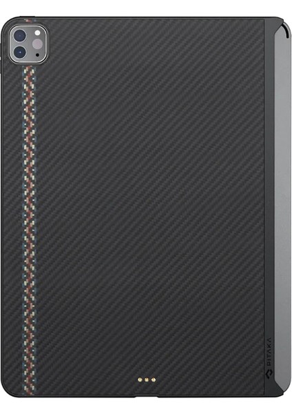 iPad Pro 11 2021 3.nesil Kılıf Aramid Fiber Pitaka Ultra-Slim Classic Serisi Siyah-Kırmızı fiyatları