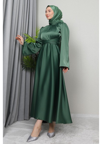 Nazlı Tesettür Elbise Mint