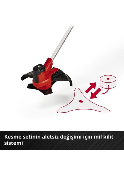 Akülü Tırpan AGILLO 18/200 Power X-Change (Li-Ion, 18V, 7500 dev/dak, otomatik misina besleme/3 dişli bıçak, ön motor, akü ve şarj cihazı dahil değildir) - 3411310