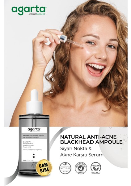 Natural Anti-Acne Blachead Ampoule Siyah Nokta & Akne Karşıtı Serum 50 Ml