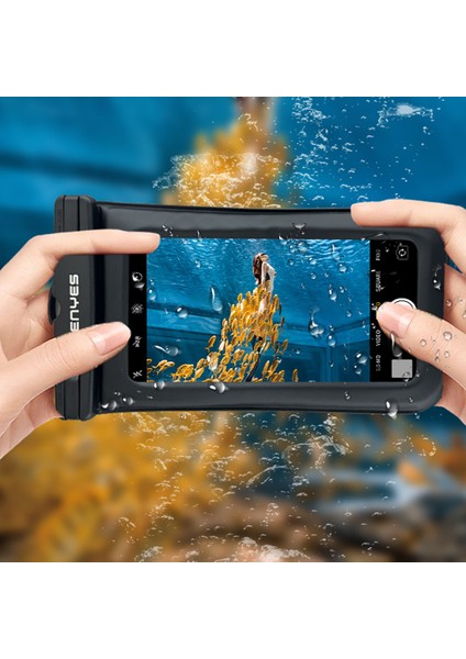 Universal Su Geçirmez Kılıf Lenyes WB2002 IP68 Sertifikalı Bıyun Askılı Max 6.7 Inç Siyah fırsatları