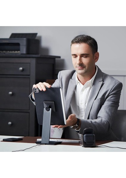 iPad Pro 11 2021 3.nesil Kılıf Aramid Fiber Pitaka Ultra-Slim Classic Serisi Siyah indirimleri