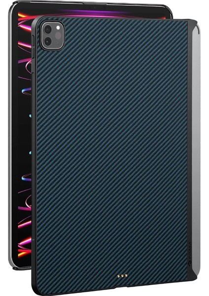 iPad Pro 11 2020 2.nesil Kılıf Aramid Fiber Pitaka Ultra-Slim Classic Serisi Mavi