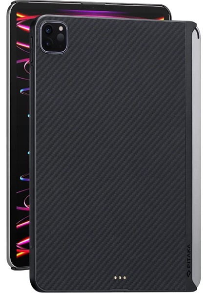 iPad Pro 11 2020 2.nesil Kılıf Aramid Fiber Pitaka Ultra-Slim Classic Serisi Siyah