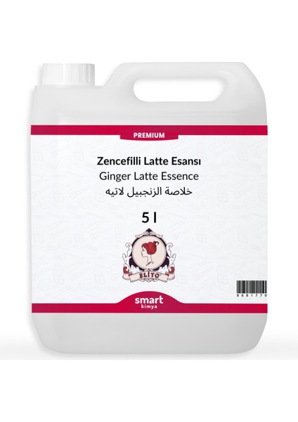 Premium Zencefilli Latte Esansı 5 Litre