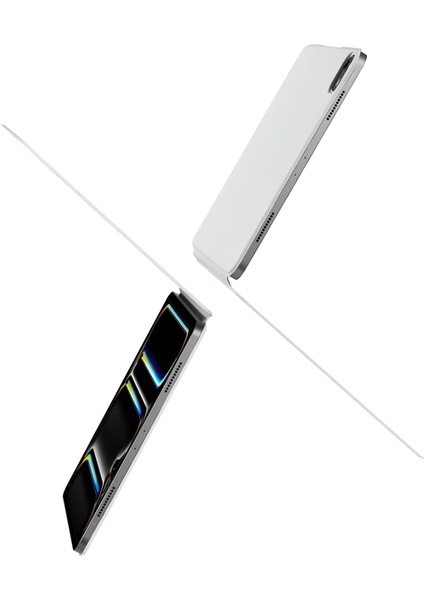 iPad Pro 13 2024 Uyumlu Pitaka Magez Falio 2 Kalem Bölmeli Standlı Kılıf Beyaz fiyatları