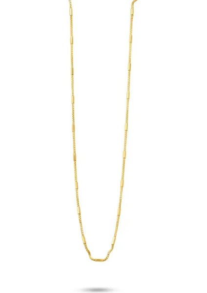 Altın Silindir Küp Zincir Kolye fırsatları