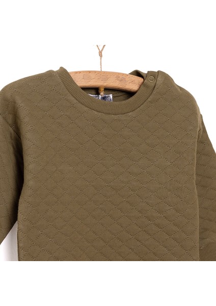 Yenidoğan Kapitone Sweatshirt-Patikli Alt 2li Takım Unisex