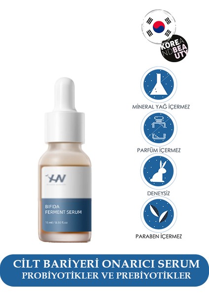 HN Bifida Ferment Bariyer Onarıcı Serum 15 ml - Prebiyotik ve Probiyotikler İçeren Onarıcı Serum