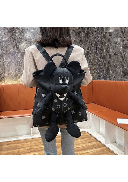 Trendy Kanvas Omuz Çantası, Mickey Büyük Çanta El Tipi Büyük Kapasiteli Öğrenci Eğlence Sırt Çantaları (Yurt Dışından) fiyatları