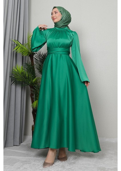 Nazlı Tesettür Elbise Mint