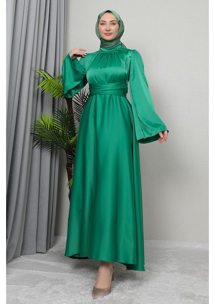 Nazlı Tesettür Elbise Mint modelleri