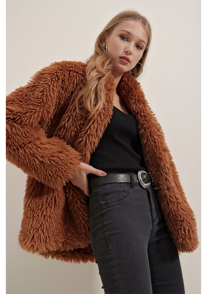 Kadın Mont 9088 Taba fiyatları