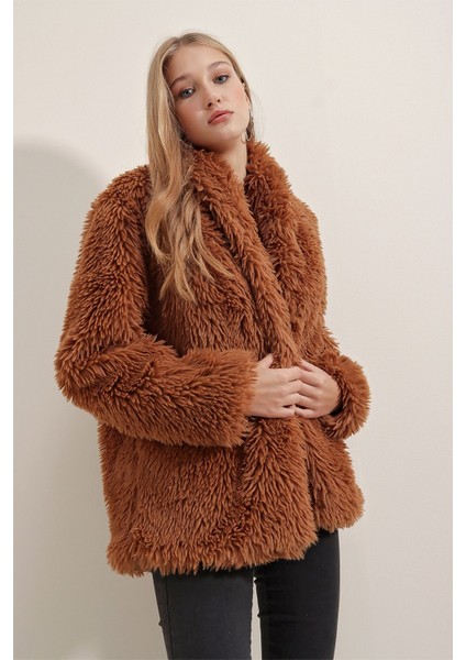 Kadın Mont 9088 Taba fırsatları